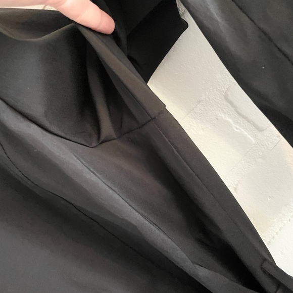 Joseph Ribkoff Gothic Ruffle Trench Dress Convertible Sz 12 - Picture 12 of 15